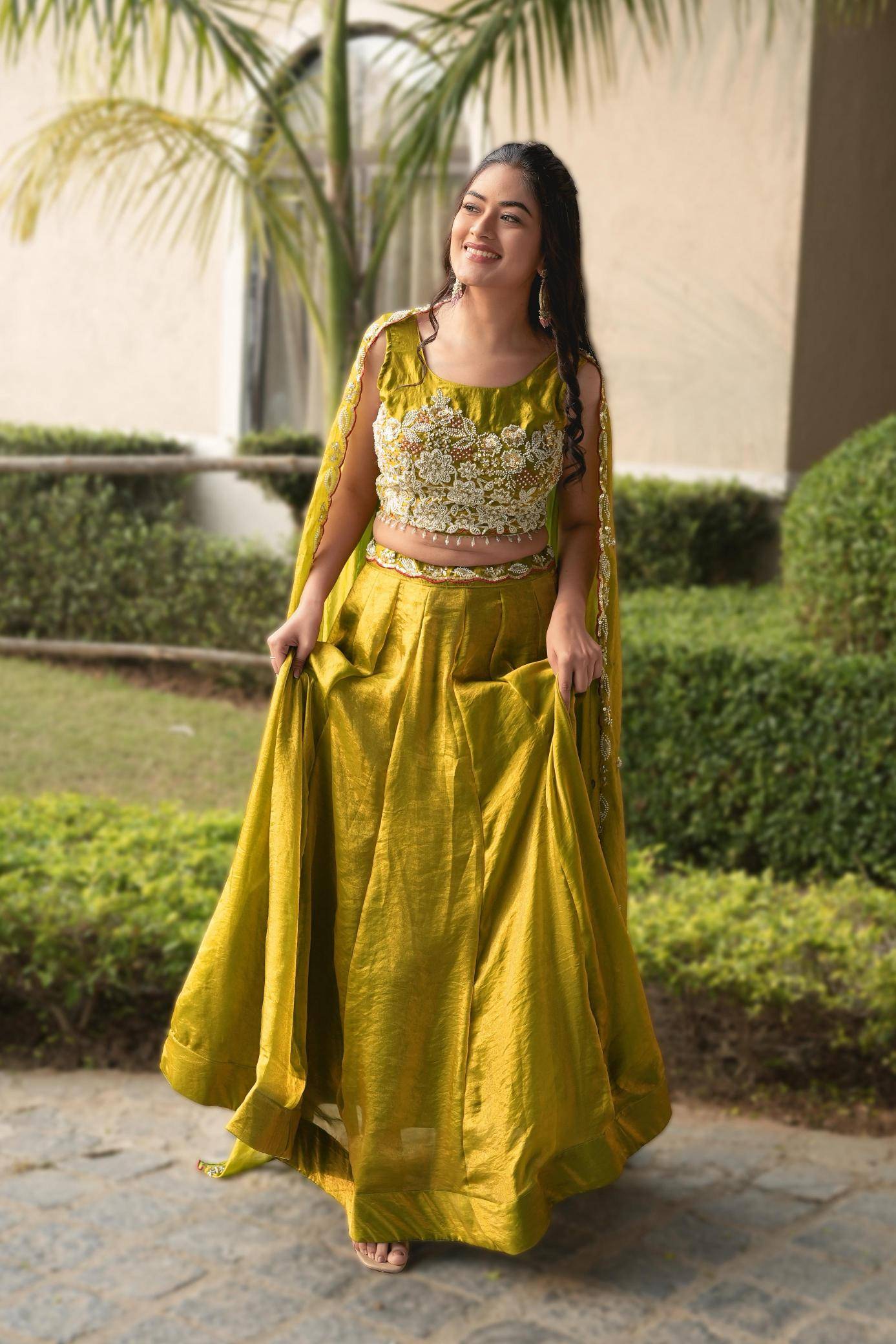 GRTN 8124 ANTIQGLD Fendy Bridal lehenga shops in Kolkata